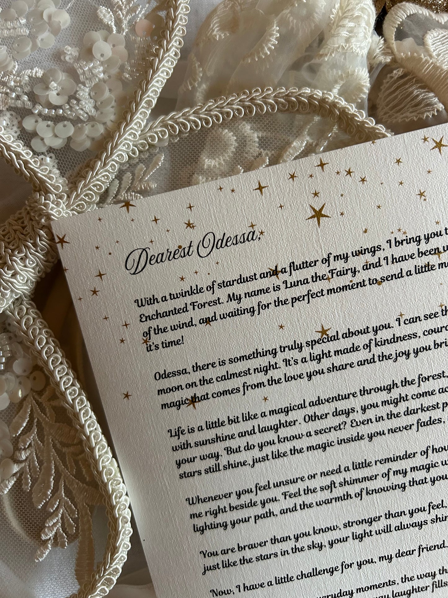 Sprinkled with Fairy Dust - Letter from a Fairy